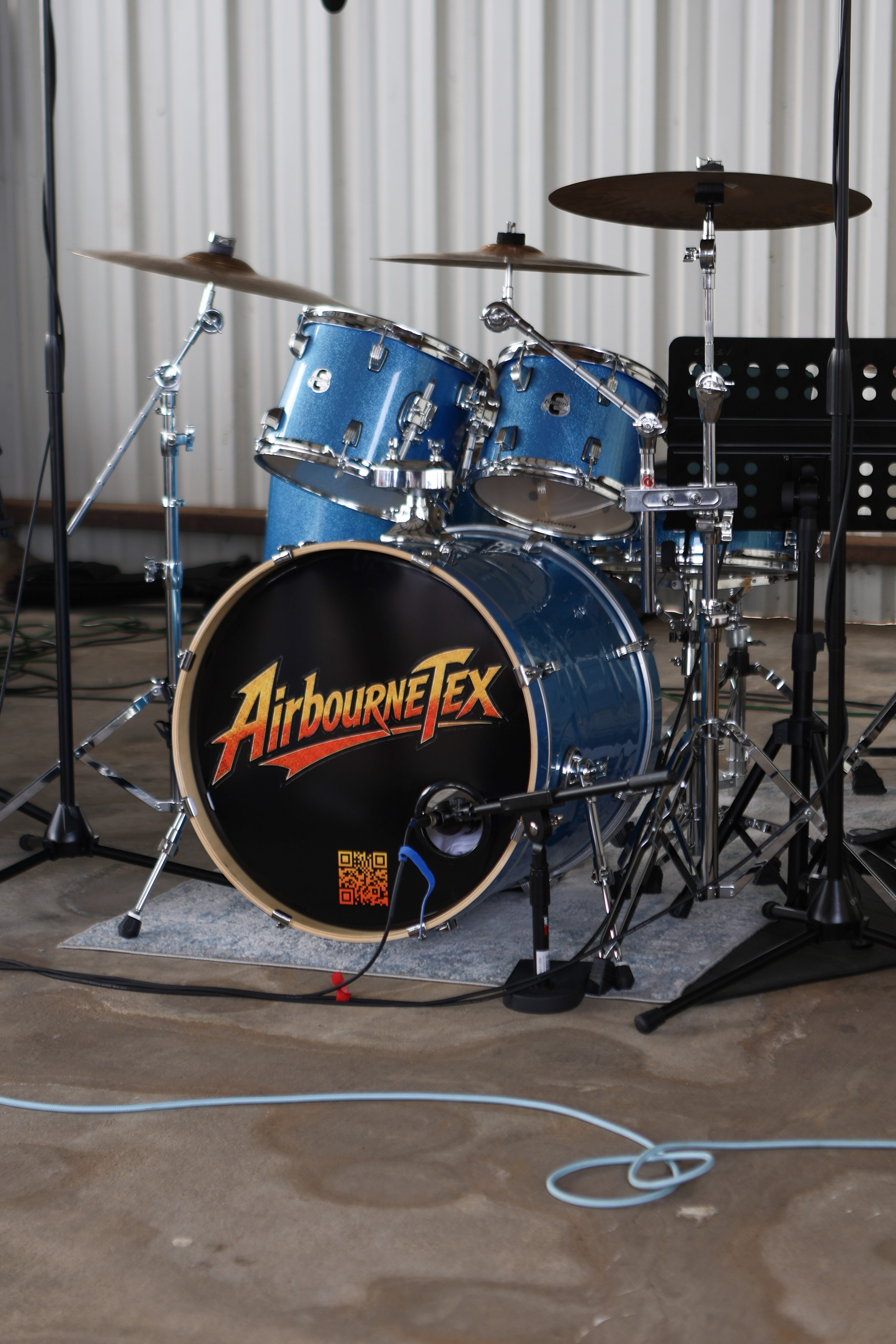 Airbourne Tex drum kit at Airplanes & Coffee
