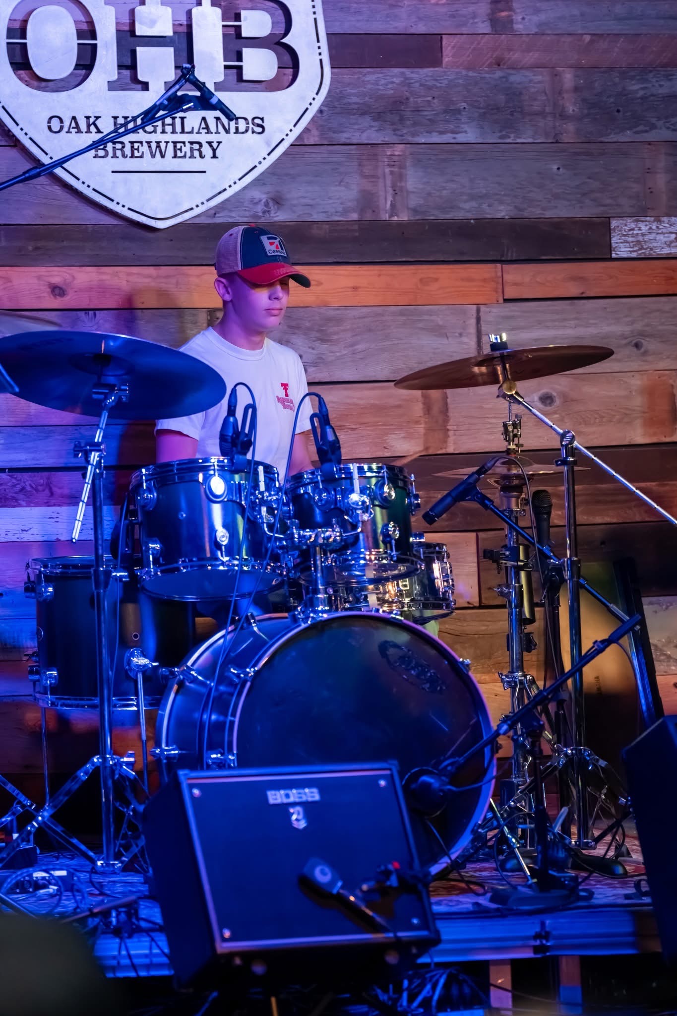 Airbourne Tex – drummer at Wildflower Festival